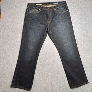 Gap 1969 Mens Jeans Boot Cut Dark Wash 38x30 - New
